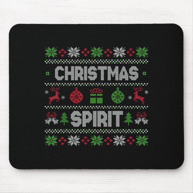 Deep In The Christmas Srit Matching Couples  Mouse Pad (Front)