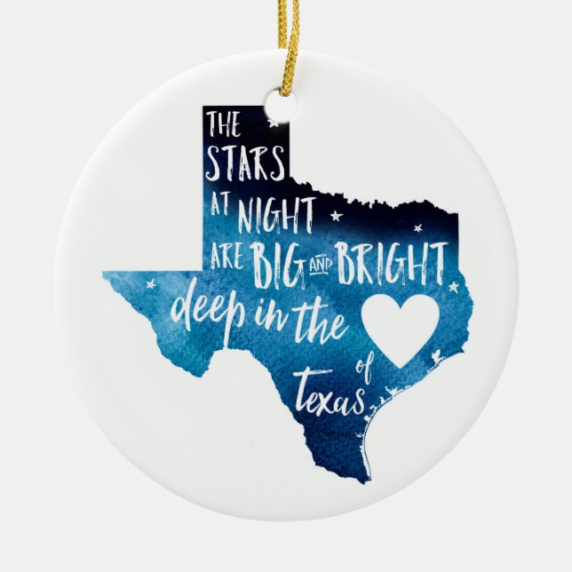 Deep in The Heart of TX Harvey Ornament (Front)