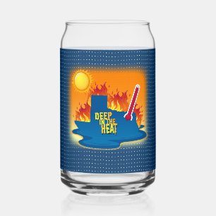 Deep In The Heat of Texas Can Glass
