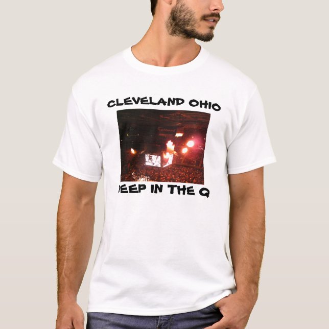 DEEP IN THE Q,CLEVELAND,OHIO tee (Front)