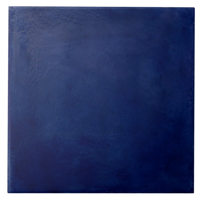 Deep Indigo Artisan Glaze Tile (Front)