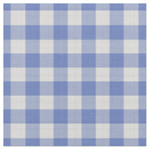 Deep Indigo Blue Checkered Pattern Fabric