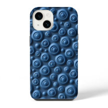 Deep Indigo Spiral iPhone Case Modern Design