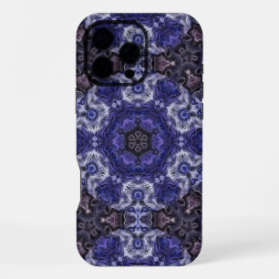 Deep Indigo Swirl Mandala with Fluid Patterns iPhone 16 Pro Max Case