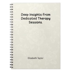 Deep Insights from Dedicated Therapy Sessions Notebook