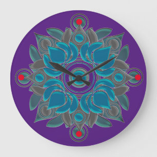 Deep into Lotus Large Clock