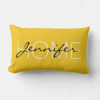 Deep lemon colour home monogram