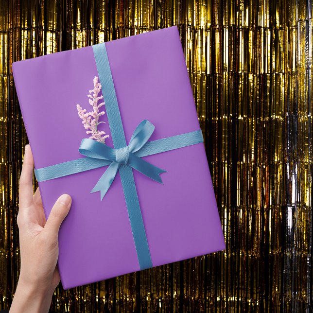 Deep Lilac Solid Colour Wrapping Paper (Creator Uploaded)