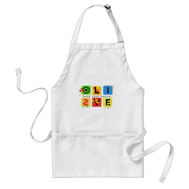 DEEP LOVE SAVES LIVES STANDARD APRON (Front)