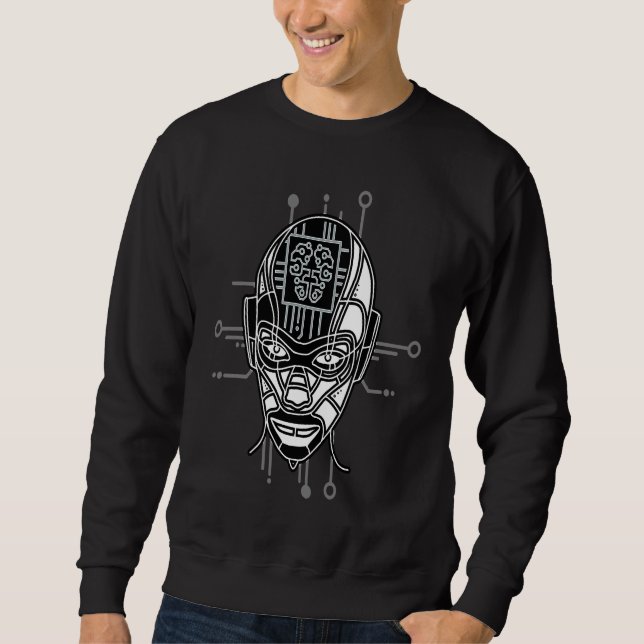 Deep Machine Cognitive Computing  Artificial Intel Sweatshirt (Front)