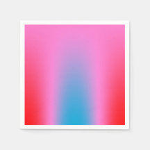 Deep Magenta Pink to Red & Blue Auric Ombre 