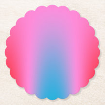 Deep Magenta Pink to Red & Blue Auric Ombre 