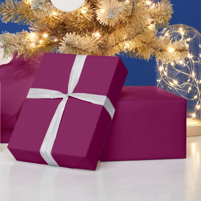 deep magenta wrapping paper sample (Holidays)