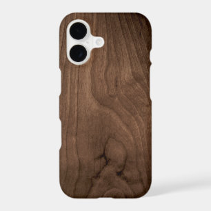 Deep Mahogany Wood Grain iPhone 7 Case