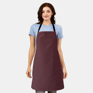 Deep Maroon Solid Colour Apron