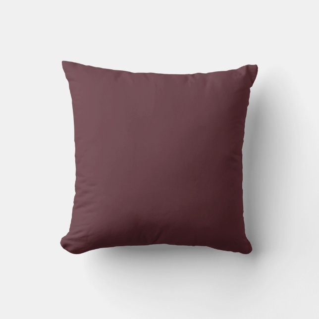 Deep Maroon Solid Colour Cushion (Front)