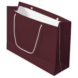 Deep Maroon Solid Colour Large Gift Bag