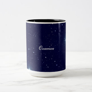 Deep Midnight Blue Cosmic Starry Sky Cosmos Mug