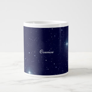 Deep Midnight Blue Cosmic Starry Sky Cosmos Mug