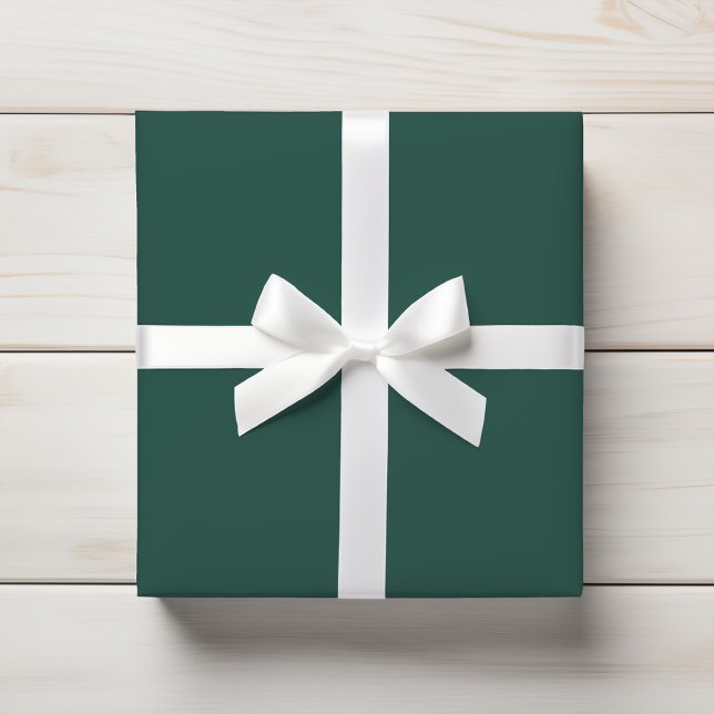 Deep Muted Green Seafoam Solid Wrapping Paper (Creator Uploaded)