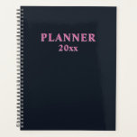 Deep navy pink  planner<br><div class="desc">Deep navy pink Planner.
Hex colour code #111924</div>