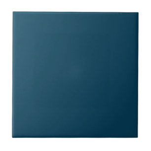 Deep Ocean Blue Solid Colour   #063e59 Tile