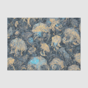 Deep Ocean Mystical Jellyfish Pattern Ethereal Art Tissue Paper