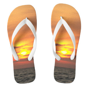 Deep Ocean Sunset Horizon Glow Jandals