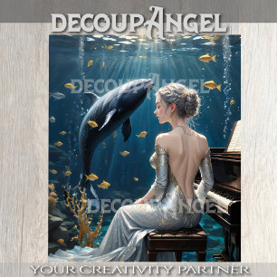 Deep Ocean Symphony - Decoupage - Tissue Paper