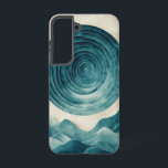 Deep Ocean Vortex Phone Case<br><div class="desc">Dive into a hypnotic whirlpool of deep blue waters, blending motion and mystery for a truly mesmerising phone case.</div>