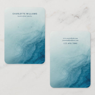 Deep Ocean Wave Jewelry Display Card