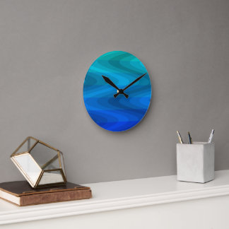 Deep Ocean Waves Wall Clock