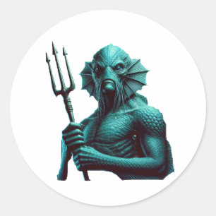 Deep One Classic Round Sticker