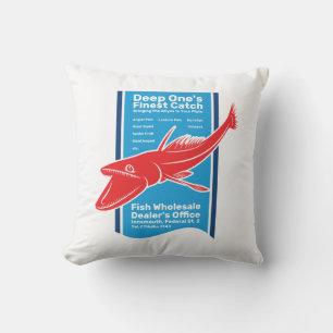 Deep One’s Finest Catch Innsmouth Fish Wholesaler Cushion