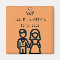 Deep Orange Wedding
