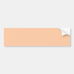 Deep Peach Solid Colour Bumper Sticker