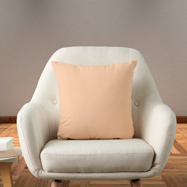 Deep Peach Solid Colour Cushion (Creator Uploaded)