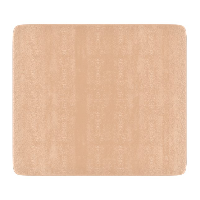 Deep Peach Solid Colour Cutting Board (Front)