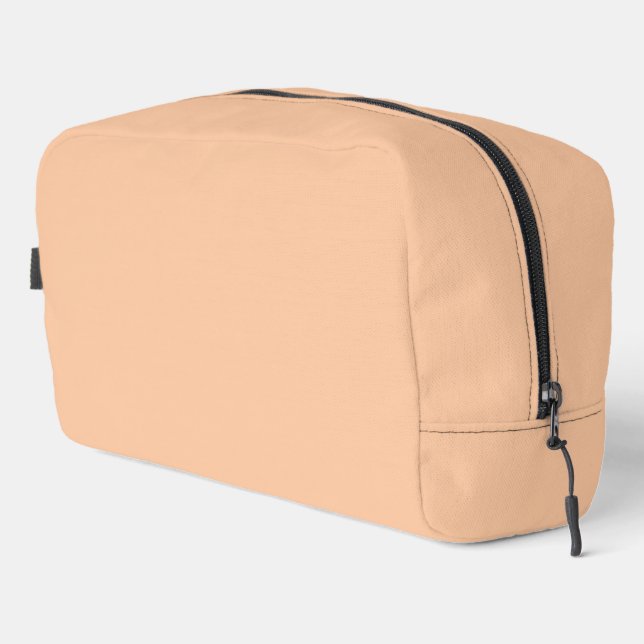 Deep Peach Solid Colour Dopp Kit (Right Corner)