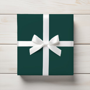 Deep Pine Forest Green Solid Wrapping Paper
