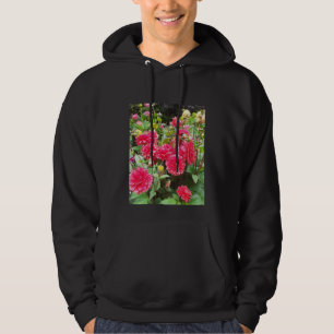 Deep Pink Dahlias Hoodie