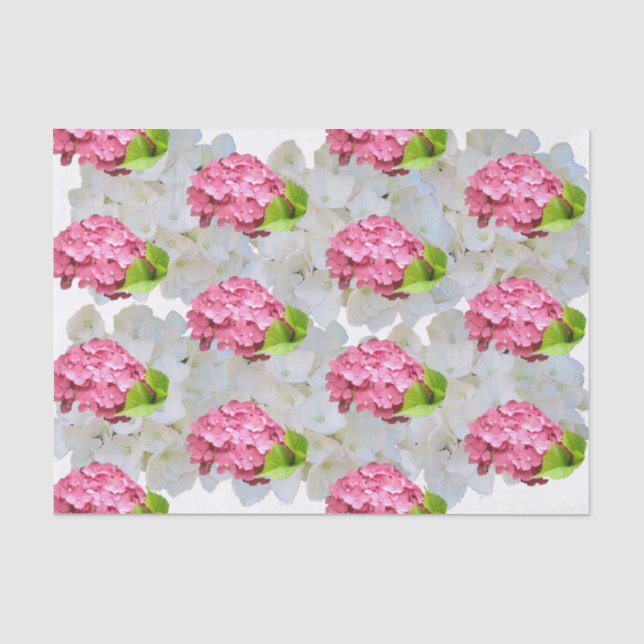 Deep Pink Hydrangea Tissue Paper (Front)
