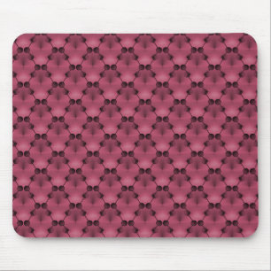 Deep Pink Retro Funk Circles Mousepad