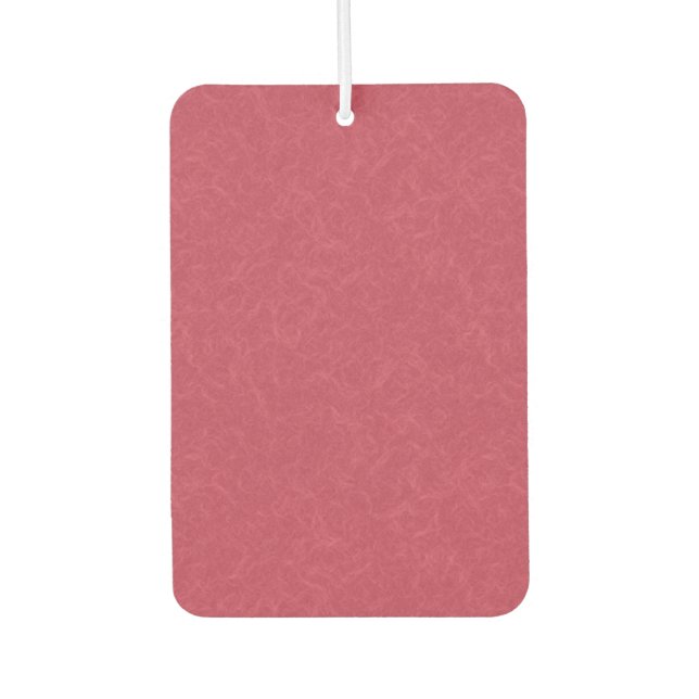 Deep pink  textured swirling  pattern car air freshener (Front)
