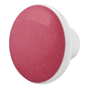 Deep pink textured swirling pattern ceramic knob