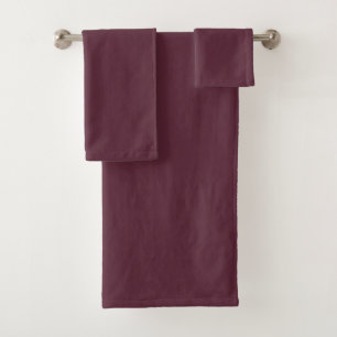 Deep Plum Bathroom Towel Set