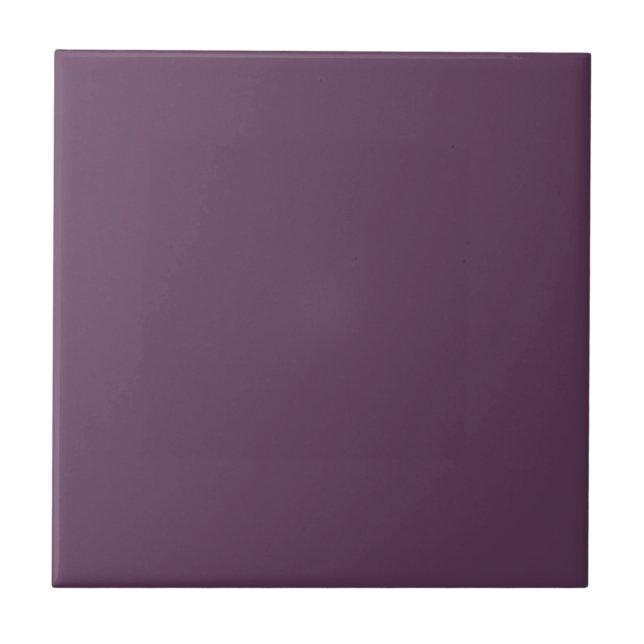 Deep Plum Solid Color  Tile (Front)