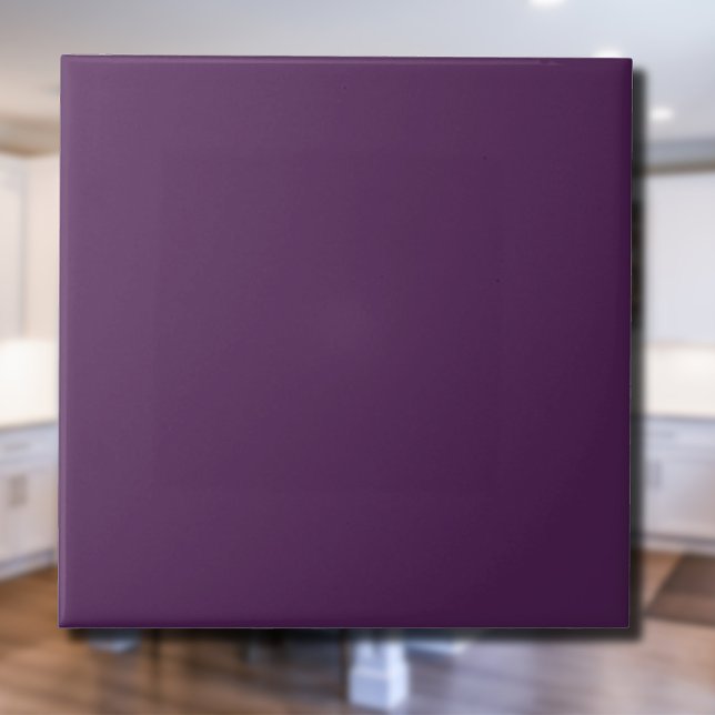 Deep Plum Solid Colour | Classic Elegant Tile (Creator Uploaded)