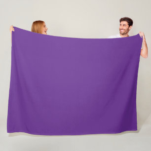 Deep Purple  Fleece Blanket