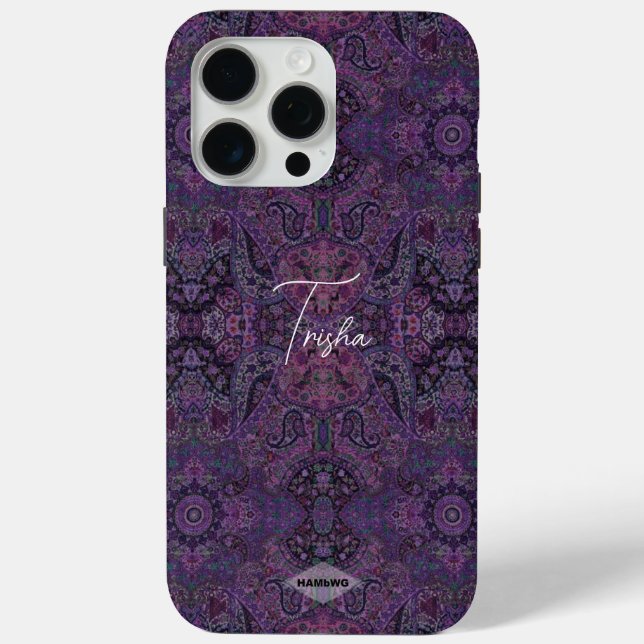 Deep Purple Gypsy Design Cell Phone Case (Back)